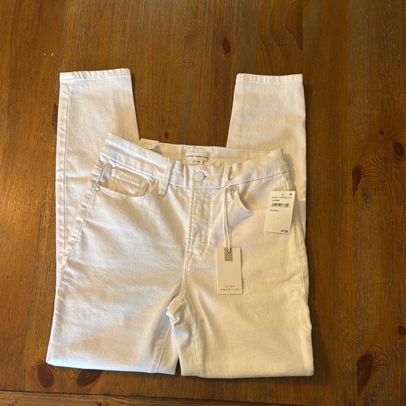 NWT Good American White Skinny Jeans Size 2 - Picture 5 of 10